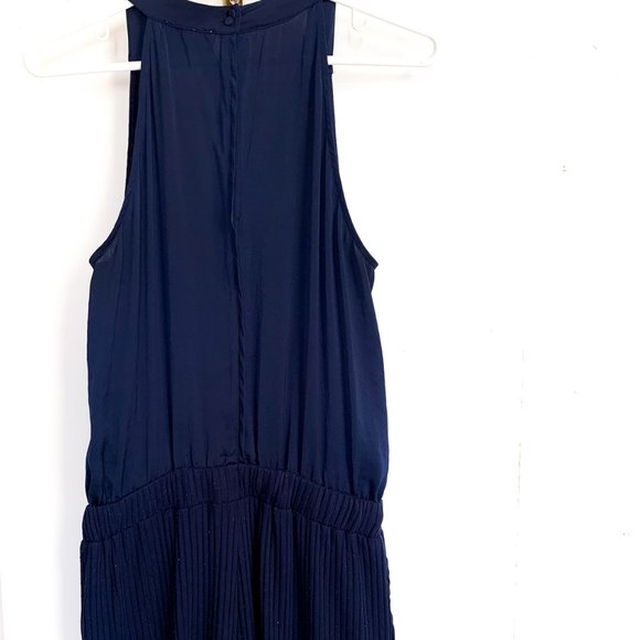 anthropologie navy juniper jumpsuit w/pockets M - Picture 6 of 9